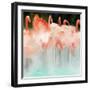 Flamingo Dance-Dan Meneely-Framed Art Print