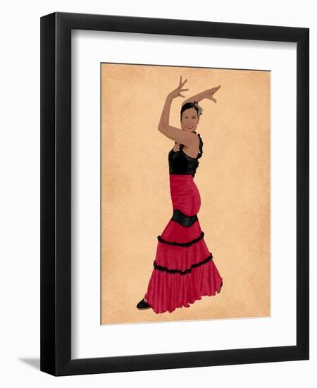 Flamingo Dancer 1-Marcus Prime-Framed Art Print