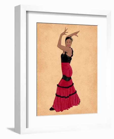 Flamingo Dancer 1-Marcus Prime-Framed Art Print