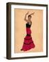 Flamingo Dancer 1-Marcus Prime-Framed Art Print