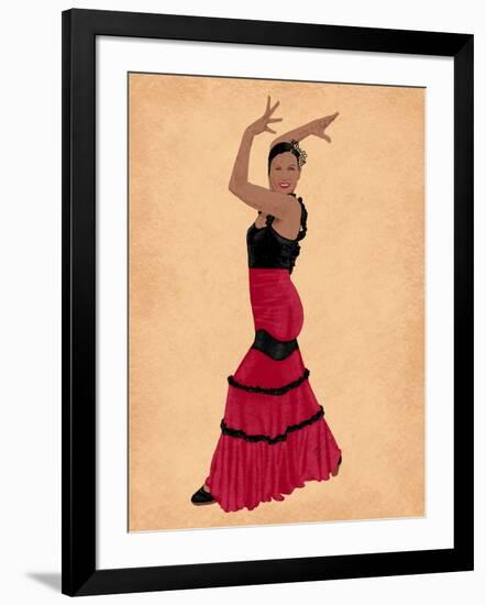 Flamingo Dancer 1-Marcus Prime-Framed Art Print