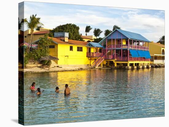 Flamingo Divi Beach Resort, Bonaire, Netherlands Antilles, Caribbean-Michael DeFreitas-Stretched Canvas