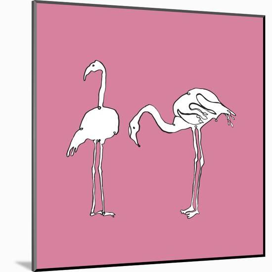 Flamingo Duo - Blush-Sandra Jacobs-Mounted Art Print