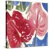 Flamingo Flower I-Alan Halliday-Stretched Canvas