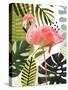 Flamingo Forest I-Victoria Borges-Stretched Canvas