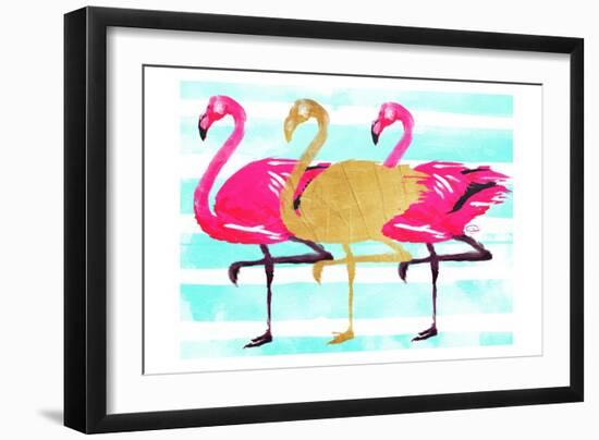 Flamingo Gold-OnRei-Framed Art Print