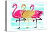 Flamingo Gold-OnRei-Stretched Canvas