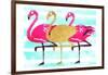 Flamingo Gold-OnRei-Framed Art Print