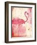 Flamingo Henna-Jace Grey-Framed Art Print