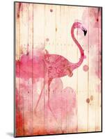 Flamingo Henna-Jace Grey-Mounted Art Print