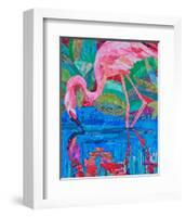 Flamingo II-null-Framed Premium Giclee Print