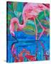 Flamingo II-null-Stretched Canvas