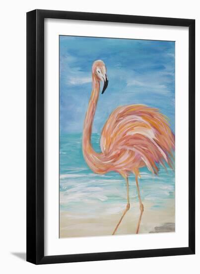 Flamingo II-Julie DeRice-Framed Art Print