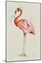 Flamingo in Shape-Patricia Pinto-Mounted Art Print