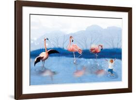 Flamingo Lesson-Nancy Tillman-Framed Art Print