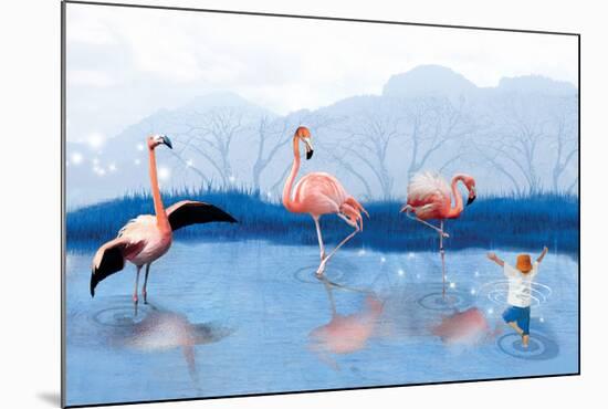 Flamingo Lesson-Nancy Tillman-Mounted Art Print