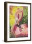 Flamingo Mom-Kestrel Michaud-Framed Giclee Print