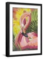 Flamingo Mom-Kestrel Michaud-Framed Giclee Print