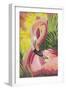 Flamingo Mom-Kestrel Michaud-Framed Giclee Print