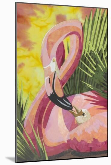 Flamingo Mom-Kestrel Michaud-Mounted Giclee Print