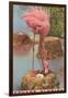 Flamingo Nesting in Stuart, Florida-null-Framed Art Print