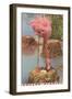 Flamingo Nesting in Stuart, Florida-null-Framed Art Print