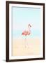 Flamingo on the Beach II-Tai Prints-Framed Art Print