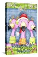 Flamingo Party-Valarie Wade-Stretched Canvas