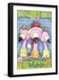 Flamingo Party-Valarie Wade-Framed Giclee Print