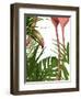 Flamingo Peering-Fab Funky-Framed Art Print