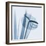 Flamingo Plant in Blue-Albert Koetsier-Framed Art Print