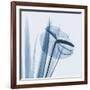 Flamingo Plant in Blue-Albert Koetsier-Framed Art Print