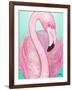 Flamingo Portrait-Elizabeth Medley-Framed Art Print