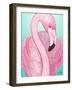 Flamingo Portrait-Elizabeth Medley-Framed Art Print