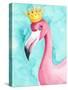 Flamingo Queen I-Regina Moore-Stretched Canvas