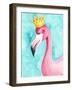 Flamingo Queen I-Regina Moore-Framed Art Print