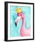 Flamingo Queen I-Regina Moore-Framed Art Print