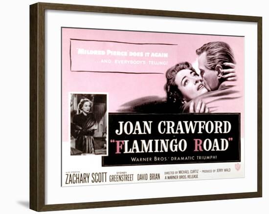 Flamingo Road, Joan Crawford, David Brian, 1949-null-Framed Art Print