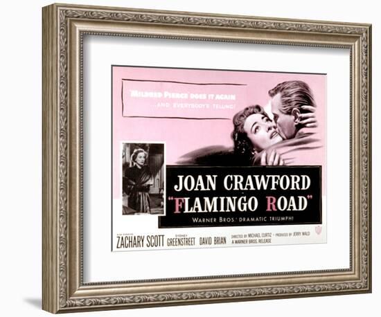 Flamingo Road, Joan Crawford, David Brian, 1949-null-Framed Art Print