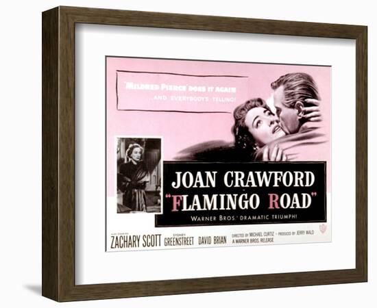 Flamingo Road, Joan Crawford, David Brian, 1949-null-Framed Art Print