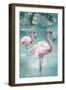 Flamingo Romance II-Eli Jones-Framed Art Print