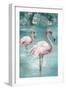 Flamingo Romance II-Eli Jones-Framed Art Print