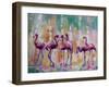 Flamingo Rondevu 1-Boho Hue Studio-Framed Art Print