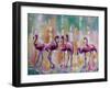 Flamingo Rondevu 1-Boho Hue Studio-Framed Art Print