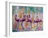 Flamingo Rondevu 1-Boho Hue Studio-Framed Art Print