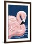 Flamingo Solo-Lantern Press-Framed Art Print