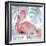 Flamingo Splash II-Annie Warren-Framed Art Print