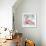 Flamingo Splash II-Annie Warren-Framed Art Print displayed on a wall
