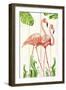 Flamingo Stroll 1-Mary Escobedo-Framed Art Print