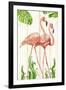 Flamingo Stroll 1-Mary Escobedo-Framed Art Print